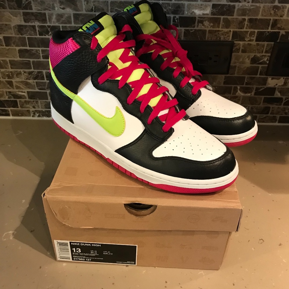 NEW Nike Dunk High London Sz 13 Vibe 317982 127
